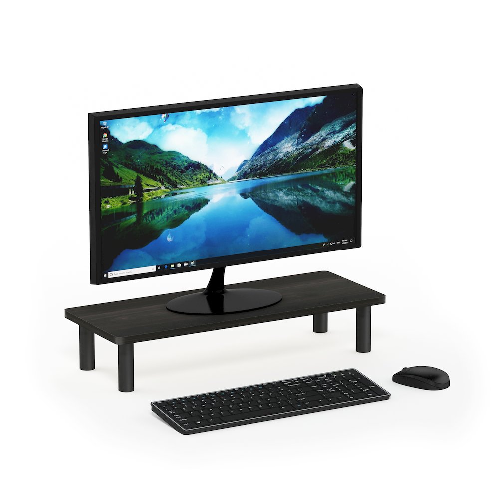 Turn-N-Tube Computer Monitor Stand for Desk, Espresso/Black. Picture 4