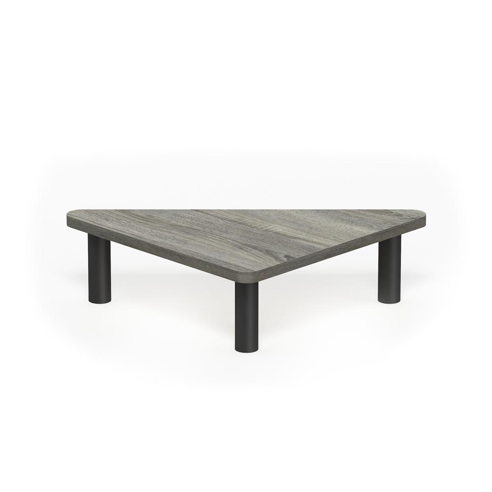 Furinno Turn-N-Tube Corner Monitor Riser Stand, French Oak Grey/Black. Picture 3