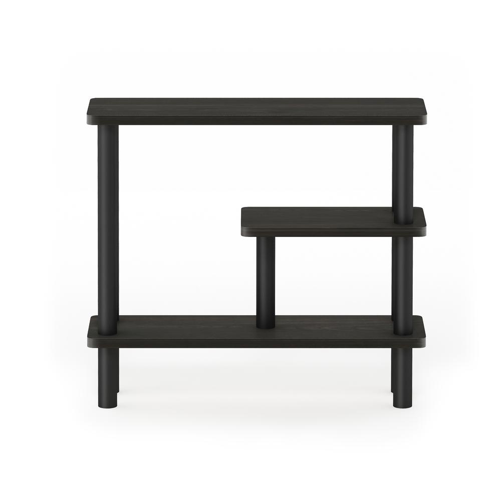 Furinno Turn-N-Tube Slim Space Saving Storage Rack, Espresso/Black. Picture 3