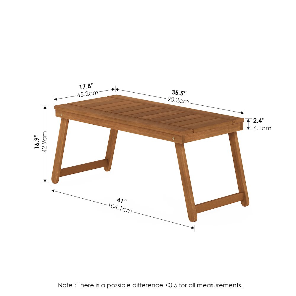 Dalam Hardwood Folding Coffee Table. Picture 2
