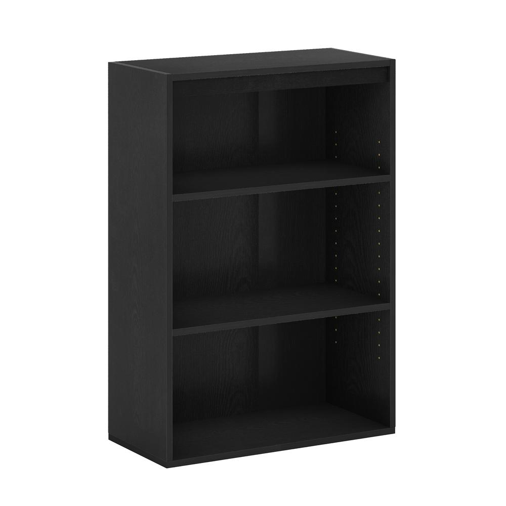 Furinno Pasir 3-Tier Open Shelf, Blackwood. Picture 1