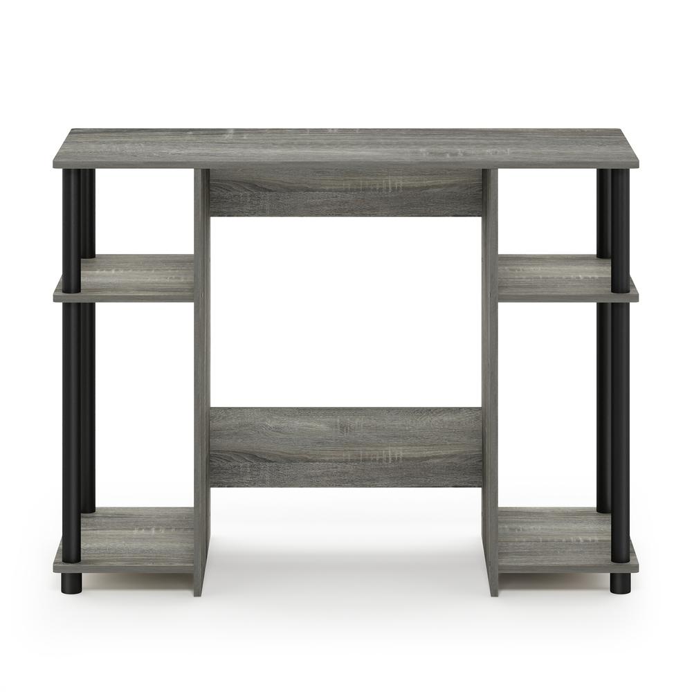 Furinno 15112 JAYA Compact Computer Study Desk, French Oak Grey/Black. Picture 3