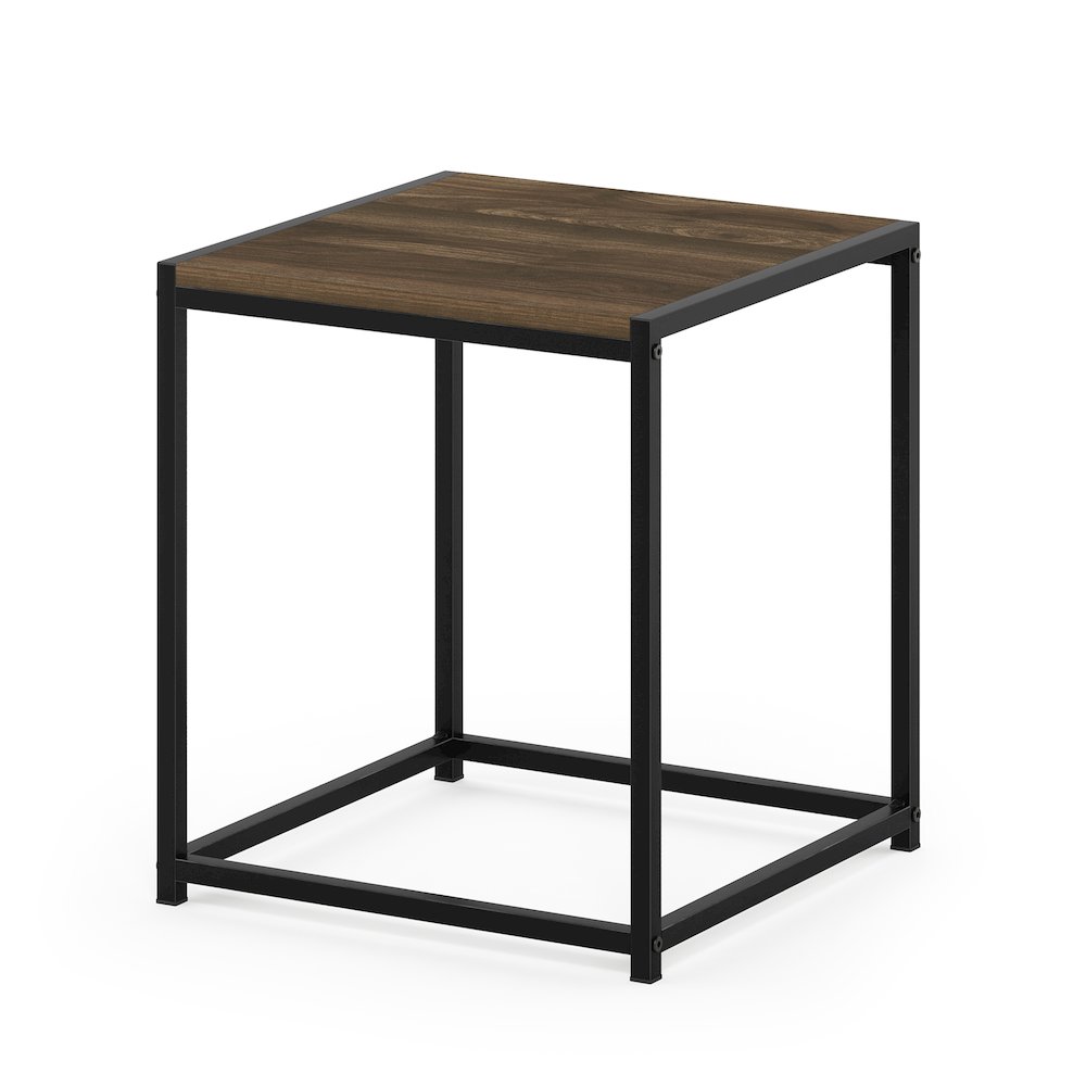 CAMNUS Night Stand, Metal Frame Nightstand, Columbia Walnut. Picture 3