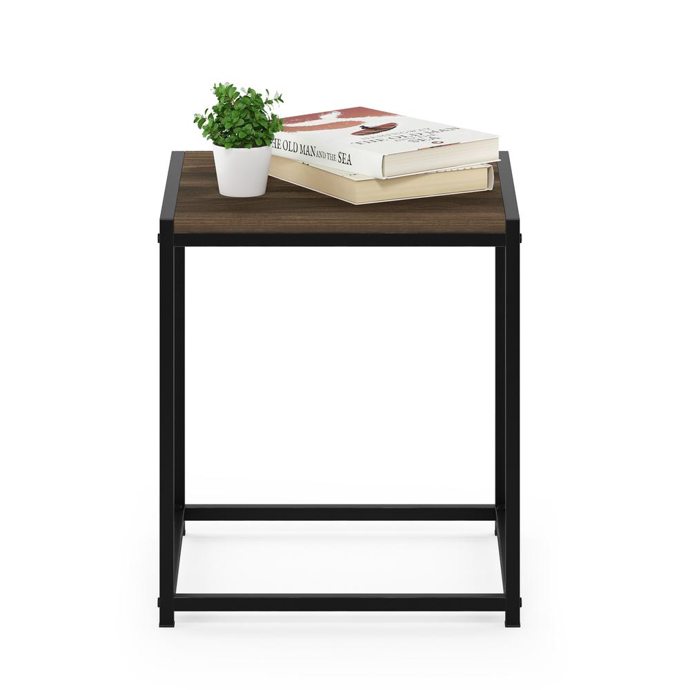 Furinno Camnus Modern Living End Table, Columbia Walnut. Picture 5