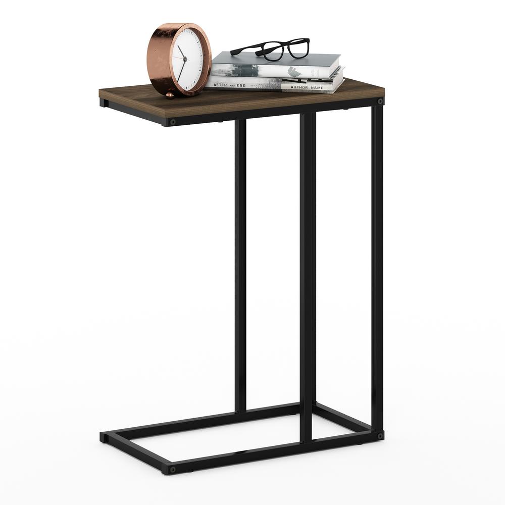 Furinno Camnus Modern Living Sofa Side Table, Columbia Walnut. Picture 4