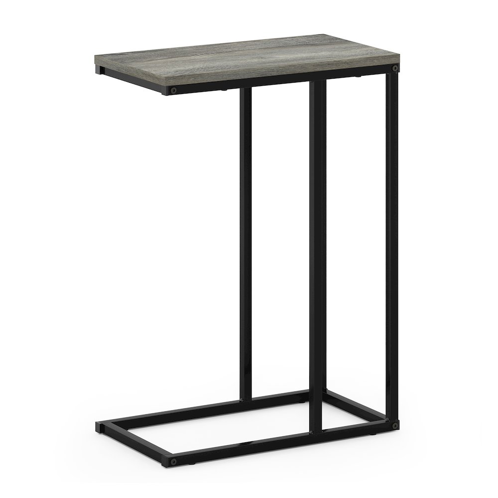 Furinno Camnus Modern Living Sofa Side Table, French Oak Grey. Picture 1