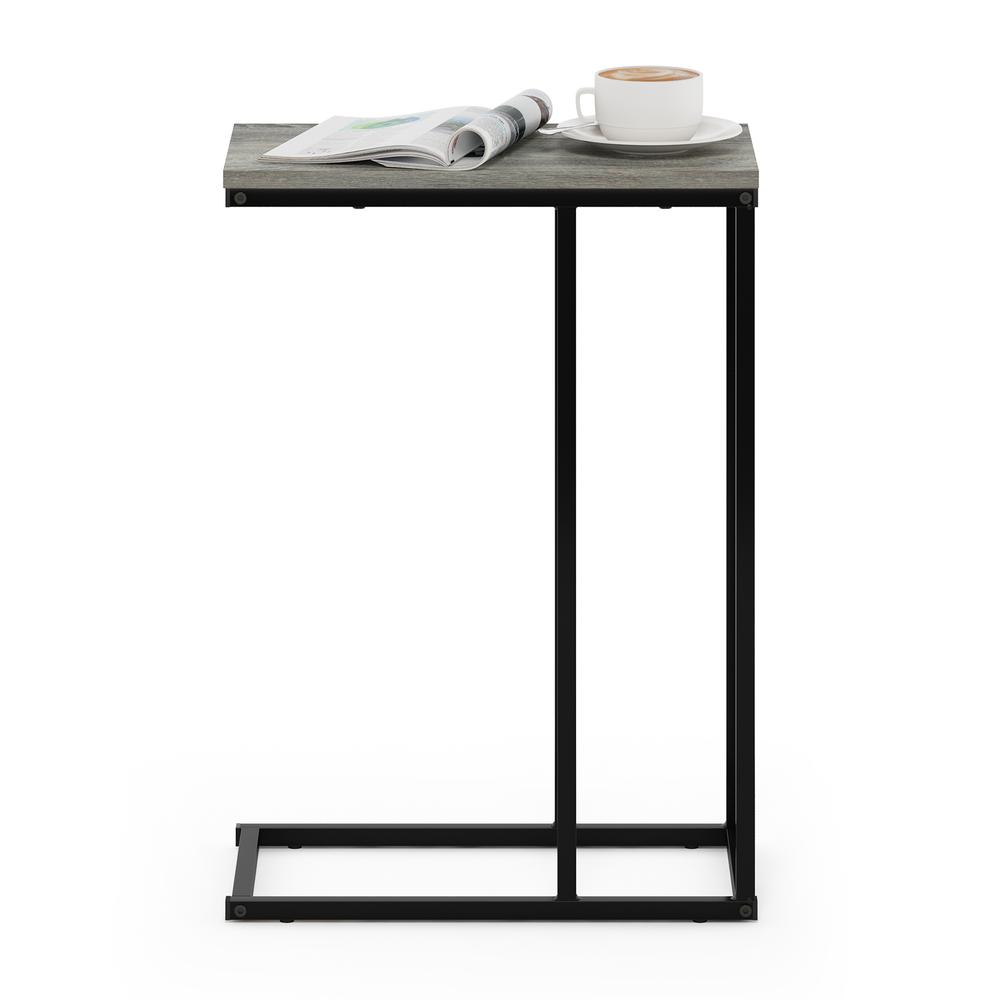 Furinno Camnus Modern Living Sofa Side Table, French Oak Grey. Picture 5