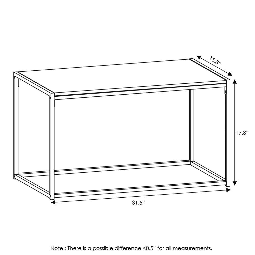 Furinno Camnus Modern Living Coffee Table, Americano. Picture 2