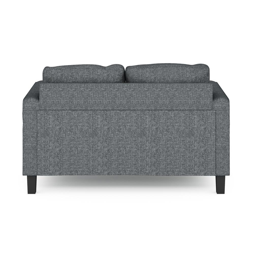 Furinno Bayonne Modern Upholstered Loveseat, Gunmetal. Picture 5