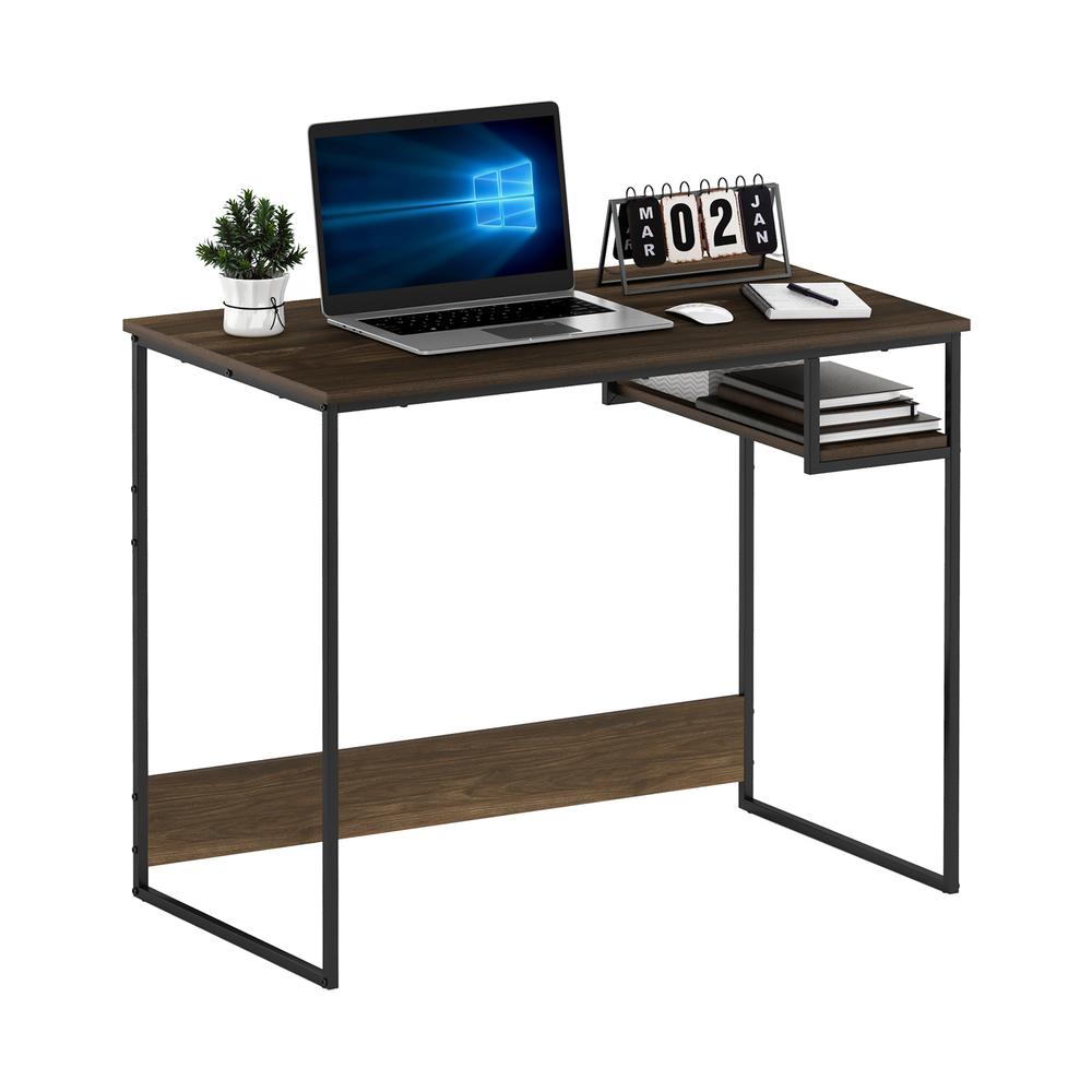 Furinno Moretti Modern Lifestyle Study Desk, 35, Columbia Walnut. Picture 4