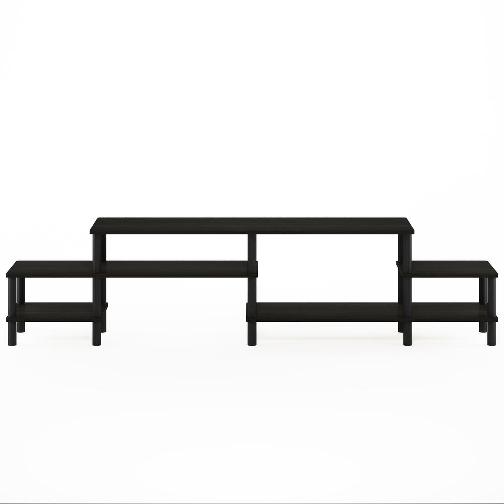 Furinno Turn-N-Tube Grand Entertainment Center for TV up to 80 Inch, Espresso/Black. Picture 3