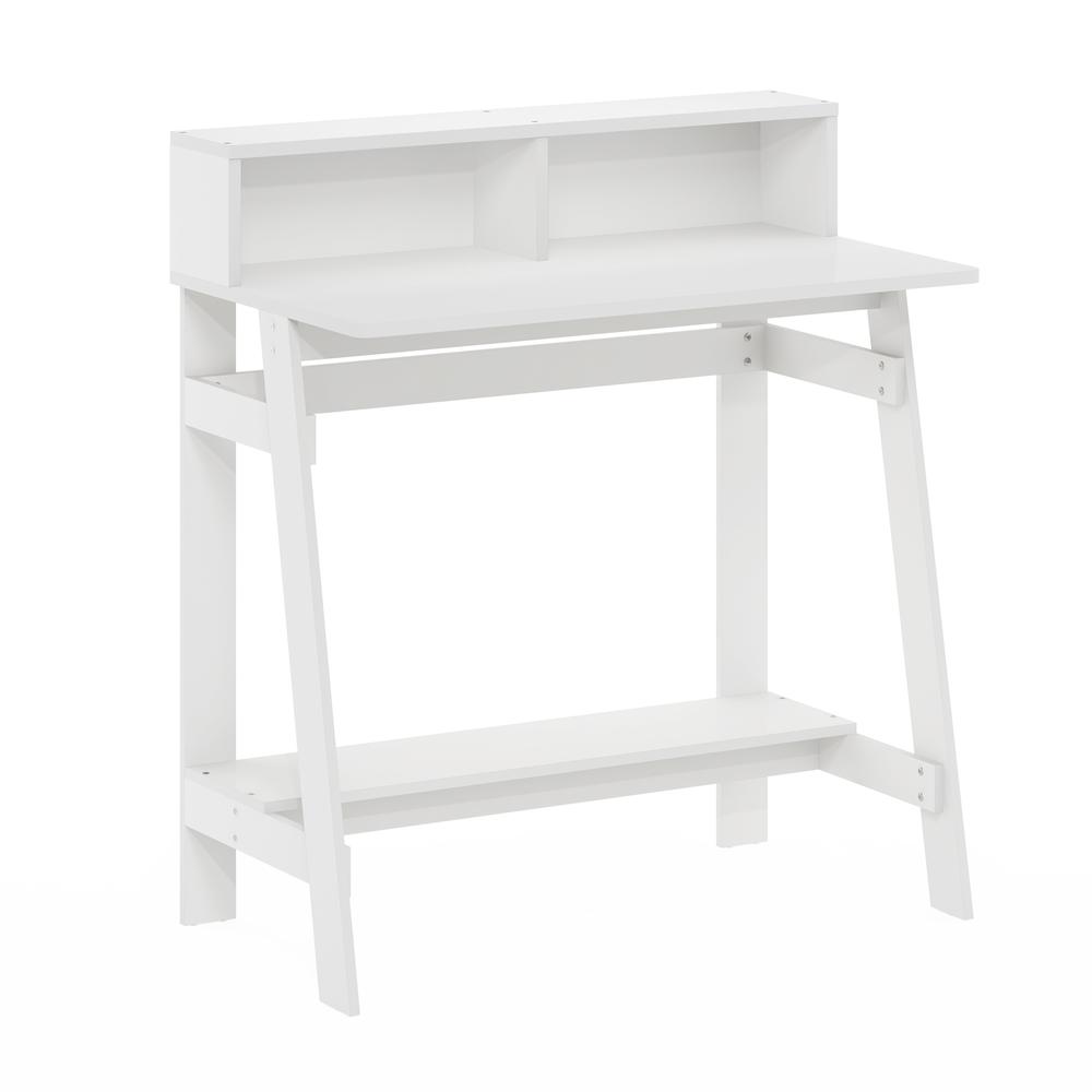 Furinno Simplistic A Frame Computer Desk, White. Picture 1