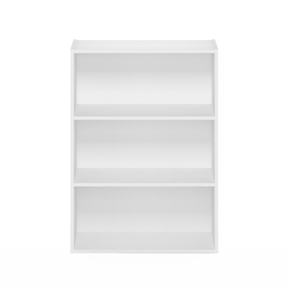 Furinno Pasir 3-Tier Open Shelf, Plain White. Picture 3