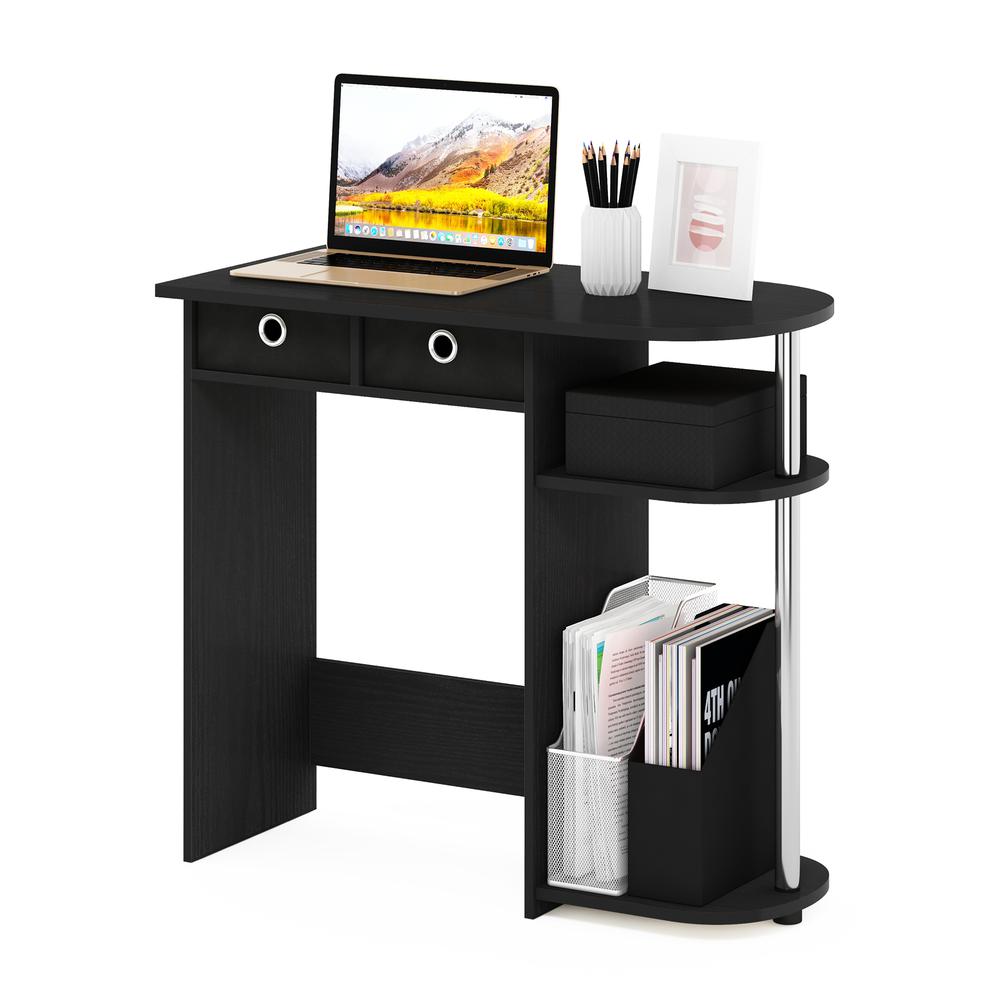 Furinno Go Green Home Laptop Notebook Computer Desk/Table, Americano/Stainless Steel. Picture 4