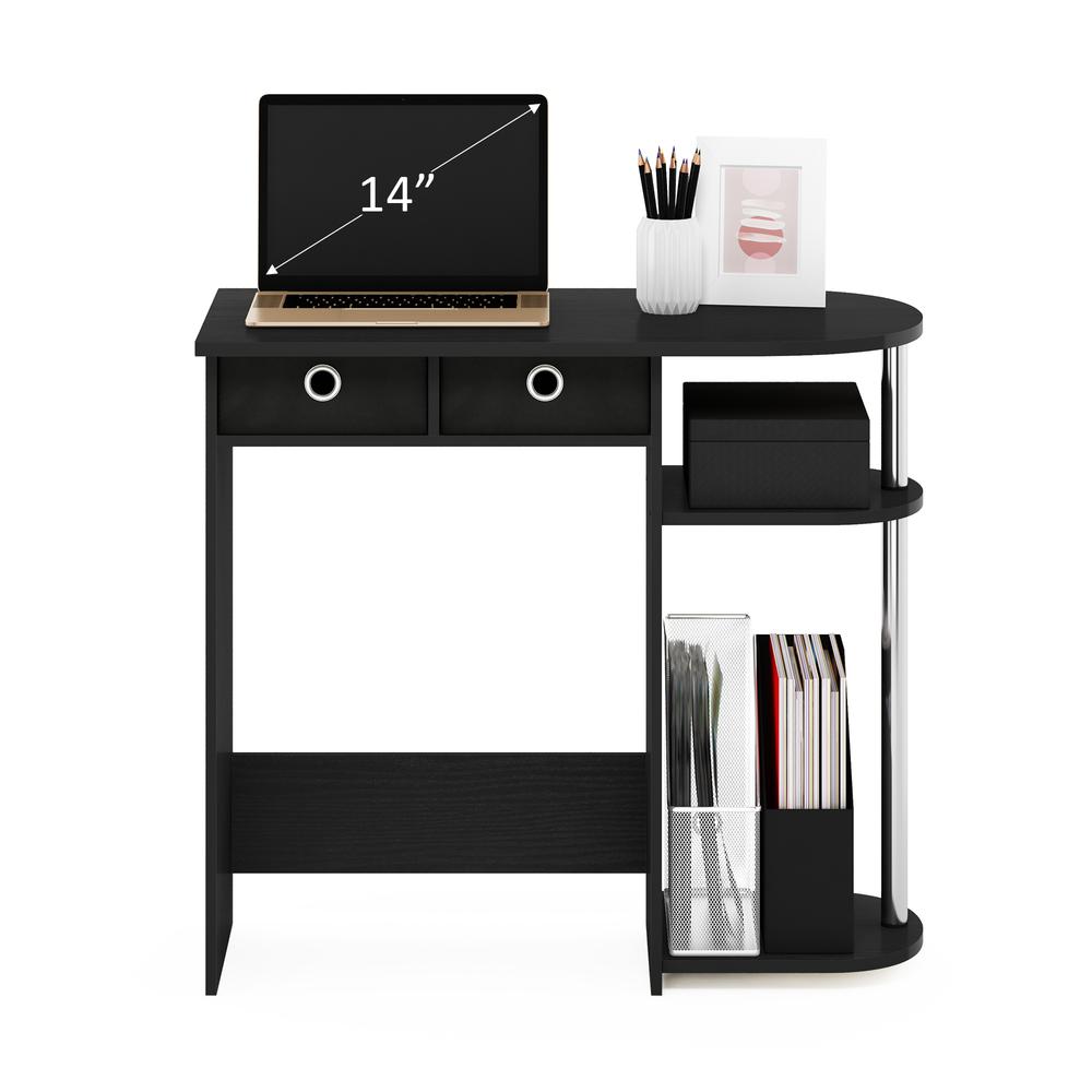 Furinno Go Green Home Laptop Notebook Computer Desk/Table, Americano/Stainless Steel. Picture 5