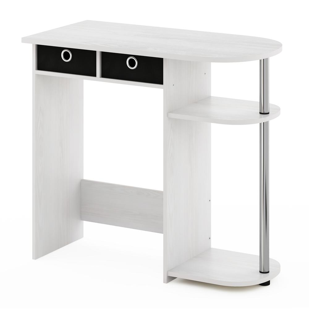 Furinno Go Green Home Laptop Notebook Computer Desk/Table, White Oak/Stainless Steel. Picture 1