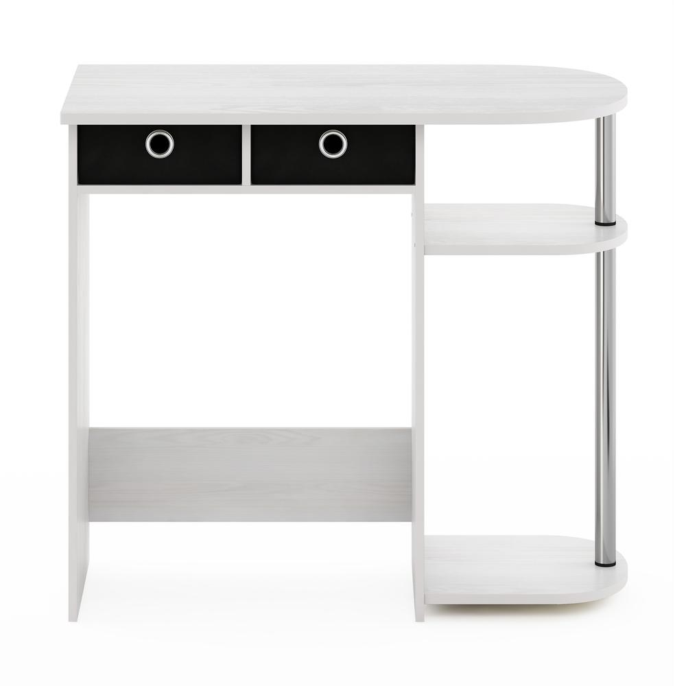 Furinno Go Green Home Laptop Notebook Computer Desk/Table, White Oak/Stainless Steel. Picture 3