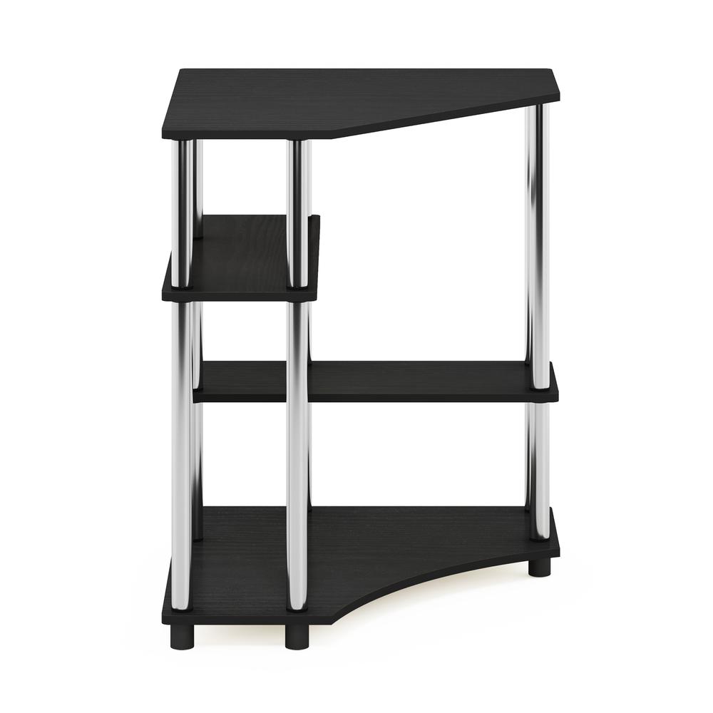 Furinno Turn-N-Tube Space Saving Corner Desk with Shelves. Picture 3