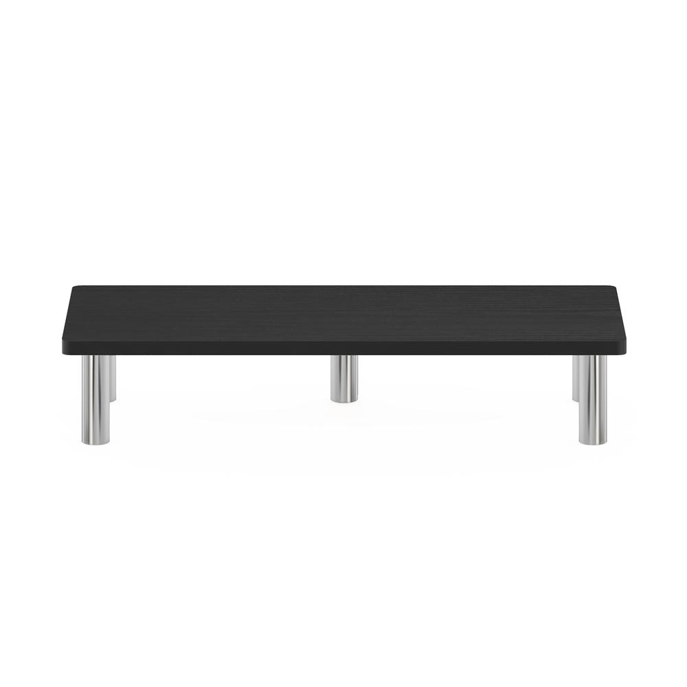Furinno Turn-N-Tube Monitor Riser Stand, Americano, Stainless Steel Tubes. Picture 3