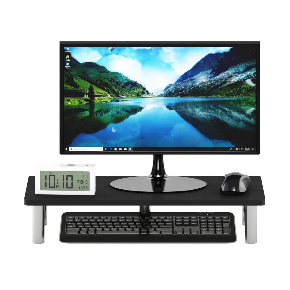 Furinno Turn-N-Tube Monitor Riser Stand, Americano, Stainless Steel Tubes. Picture 5