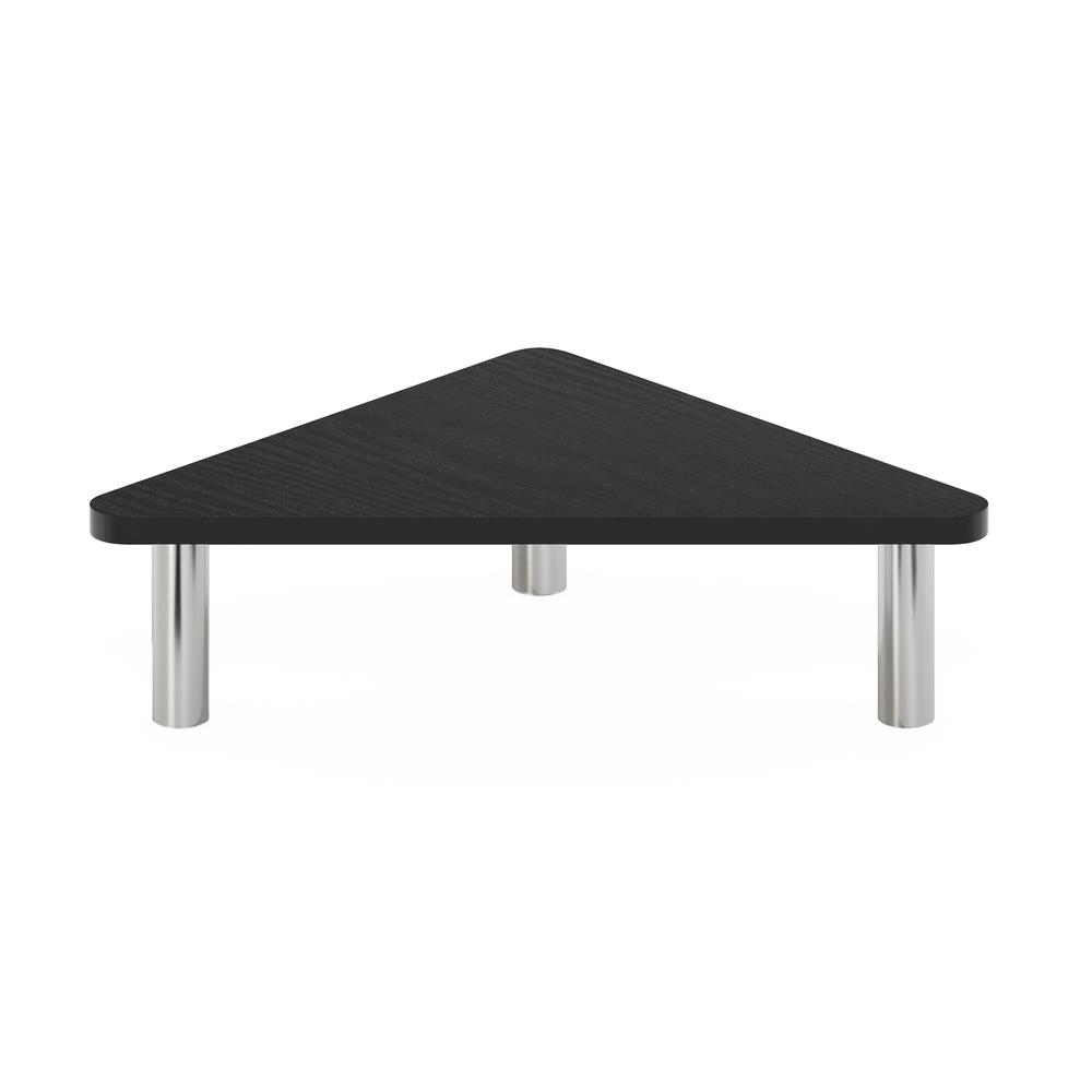 Furinno Turn-N-Tube Corner Monitor Riser Stand, Americano, Stainless Steel Tubes. Picture 3