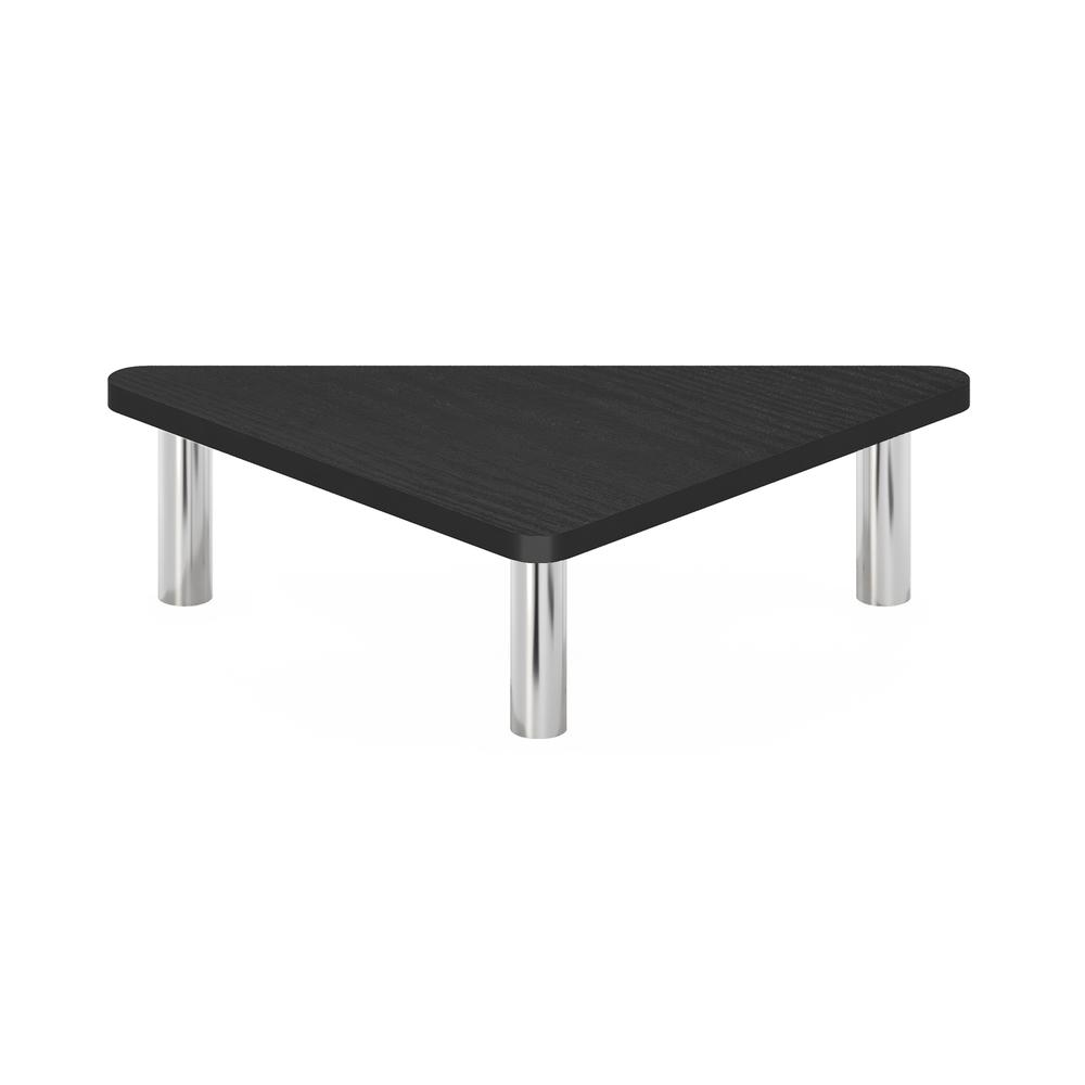 Furinno Turn-N-Tube Corner Monitor Riser Stand, Americano, Stainless Steel Tubes. Picture 4