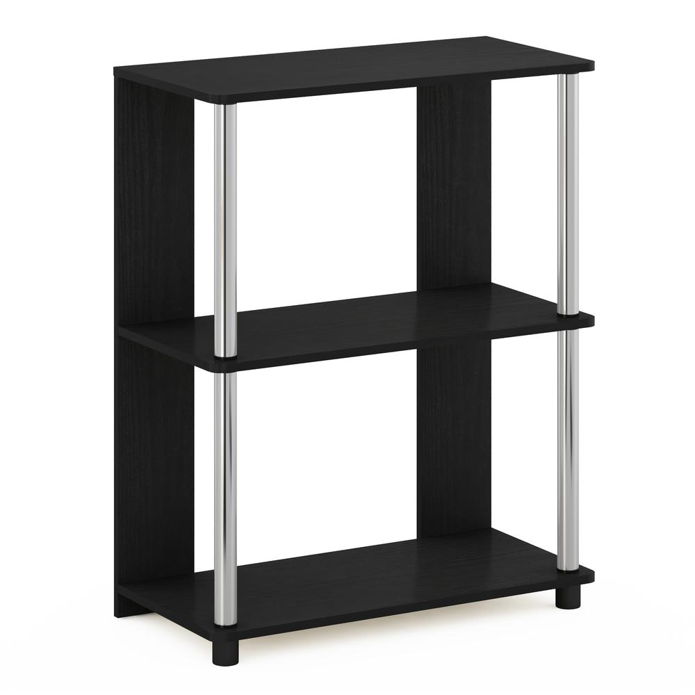 Furinno JAYA Simple Design Bookcase, Americano/Chrome. Picture 1