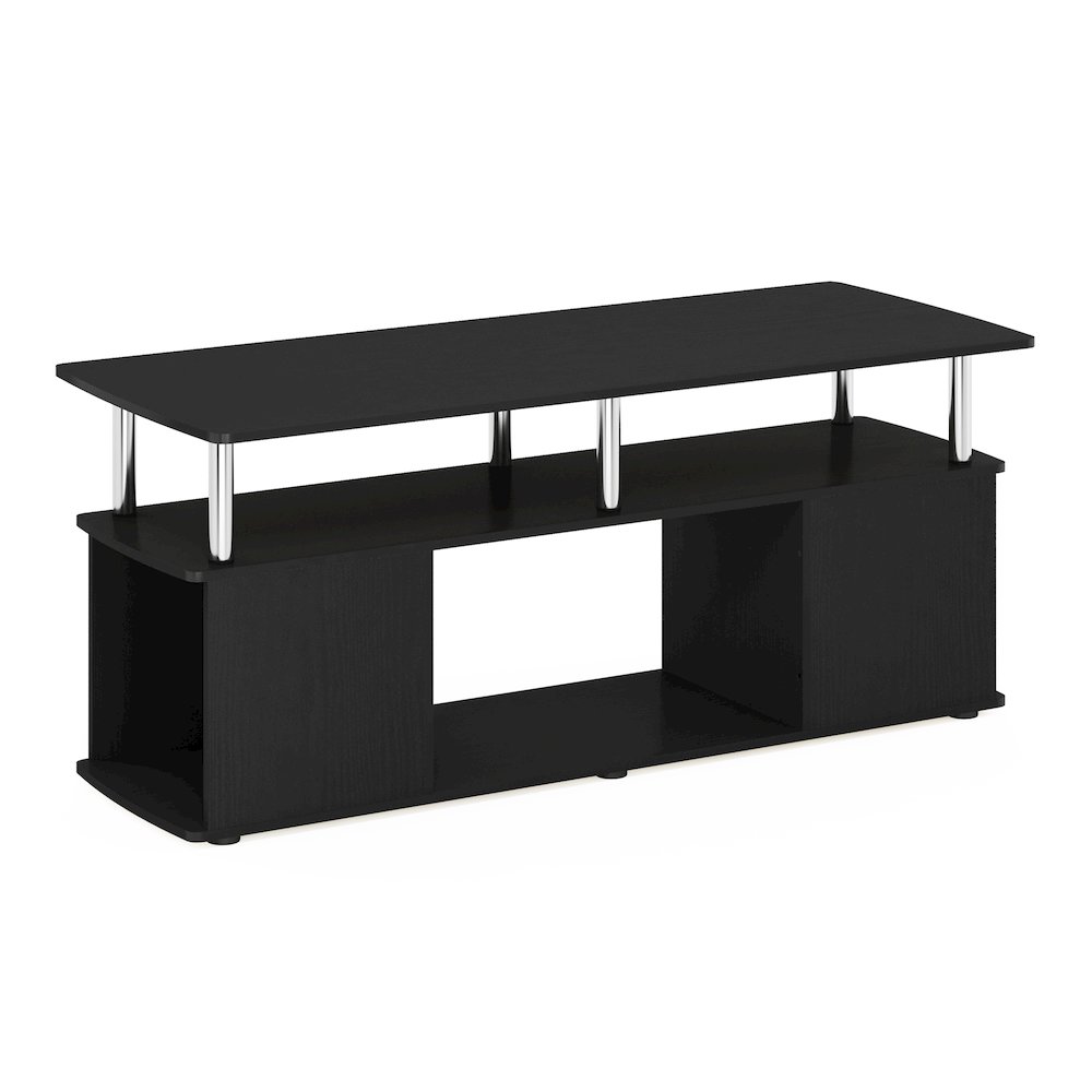 TV Stand for TV up to 50 Inch with Open Shelves, TV Console, Dark Americano. Picture 1