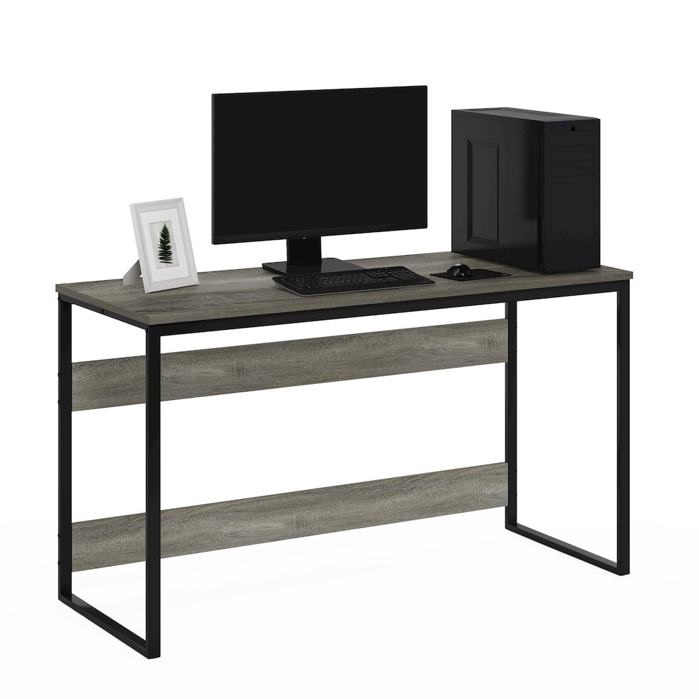Furinno Moretti Modern Lifestyle Enhanced Study Desk, 52, French Oak Grey. Picture 1
