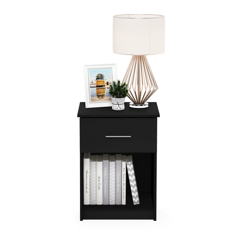 Furinno Tidur Nightstand with Handle with One Drawer, Americano. Picture 5