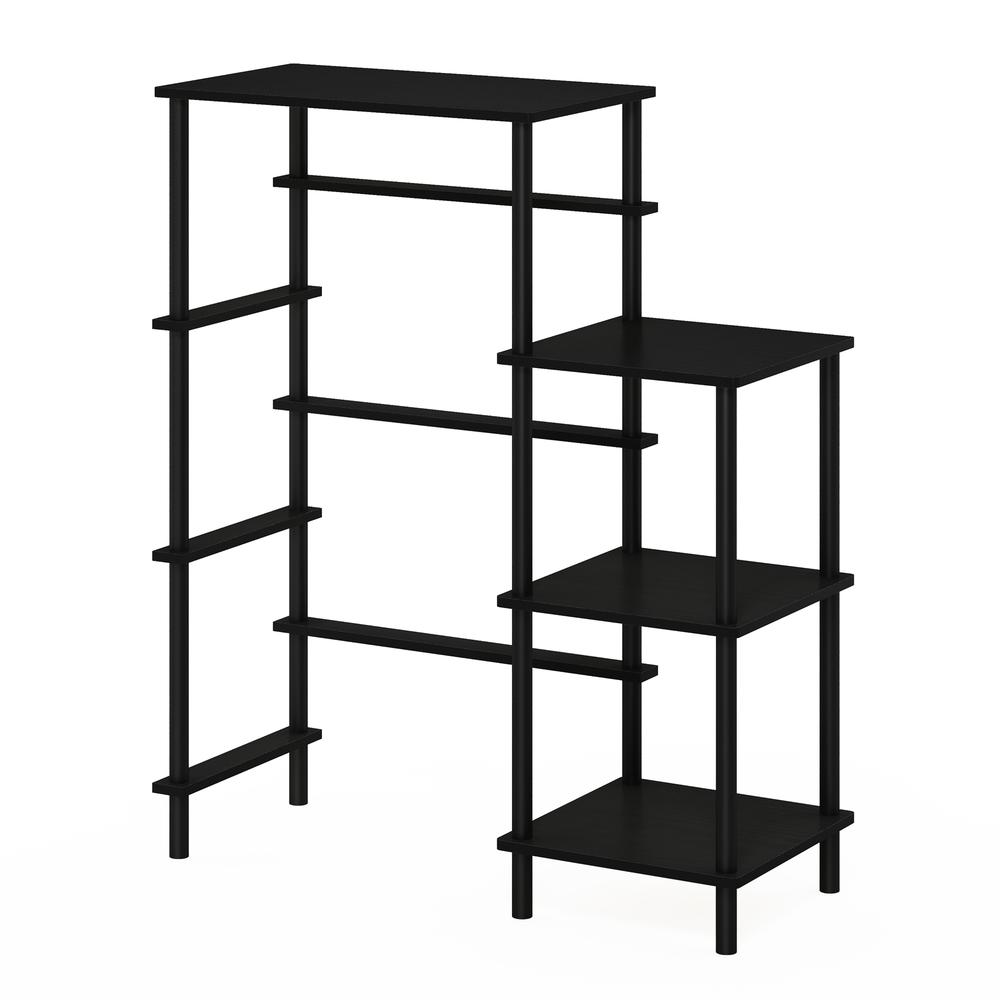 Furinno Turn-N-Tube Toolless Kitchen Storage Shelf Tall, Americano/Black. Picture 1