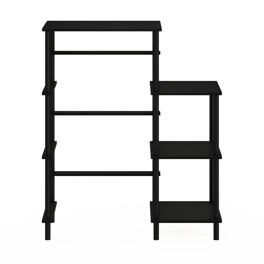 Furinno Turn-N-Tube Toolless Kitchen Storage Shelf Tall, Americano/Black. Picture 3