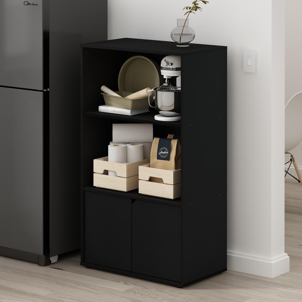 Furinno JAYA Kitchen Storage Shelf with Cabinet, Americano. Picture 6