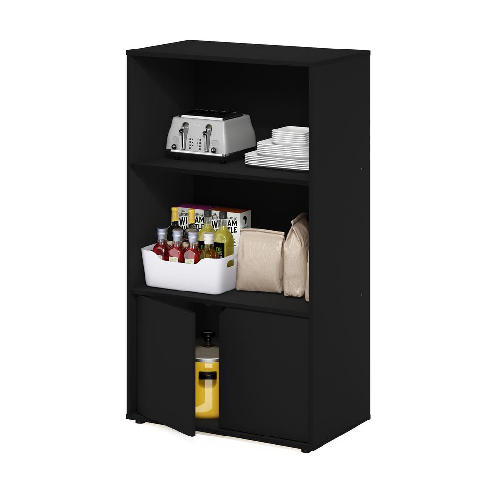 Furinno JAYA Kitchen Storage Shelf with Cabinet, Americano. Picture 4