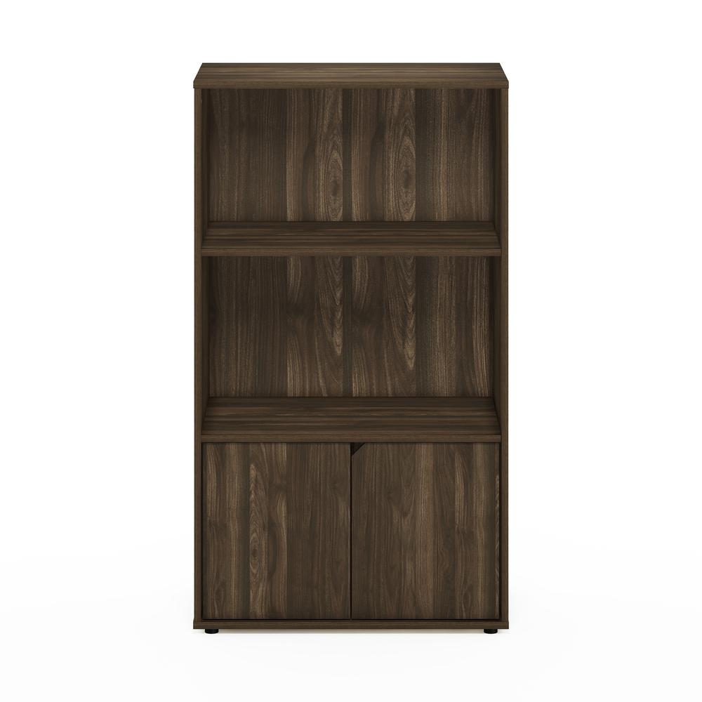 Furinno JAYA Kitchen Storage Shelf with Cabinet, Columbia Walnut. Picture 3