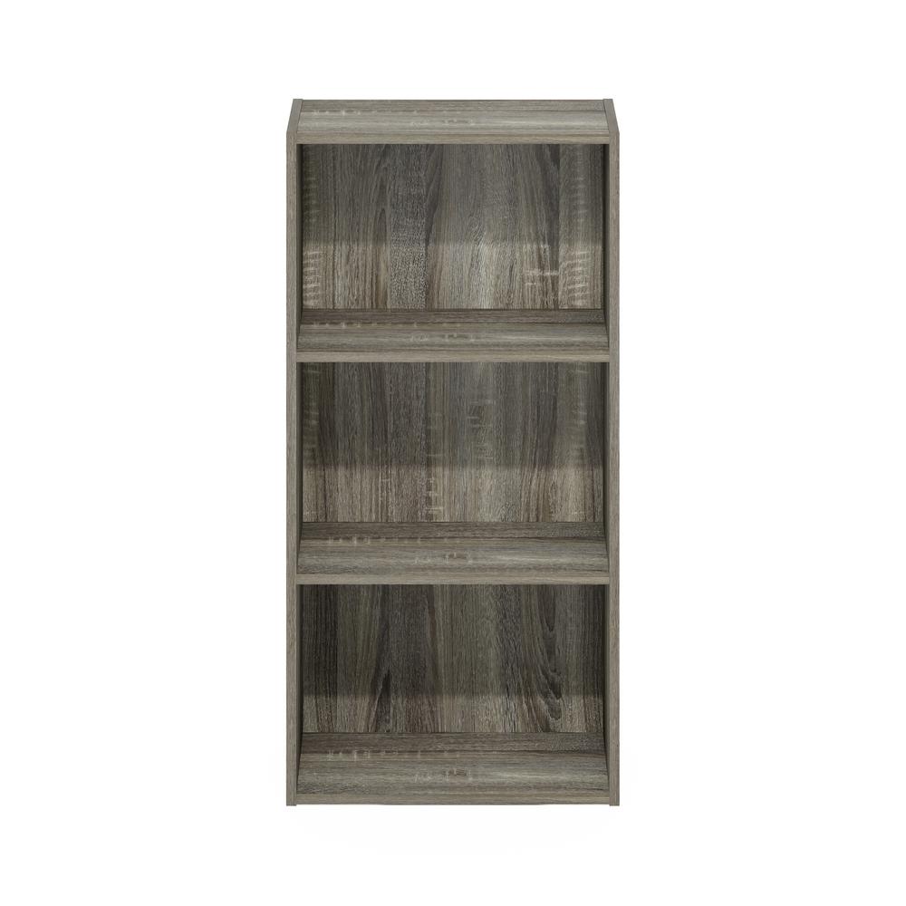 Furinno Luder 3-Tier Open Shelf Bookcase, French Oak. Picture 3