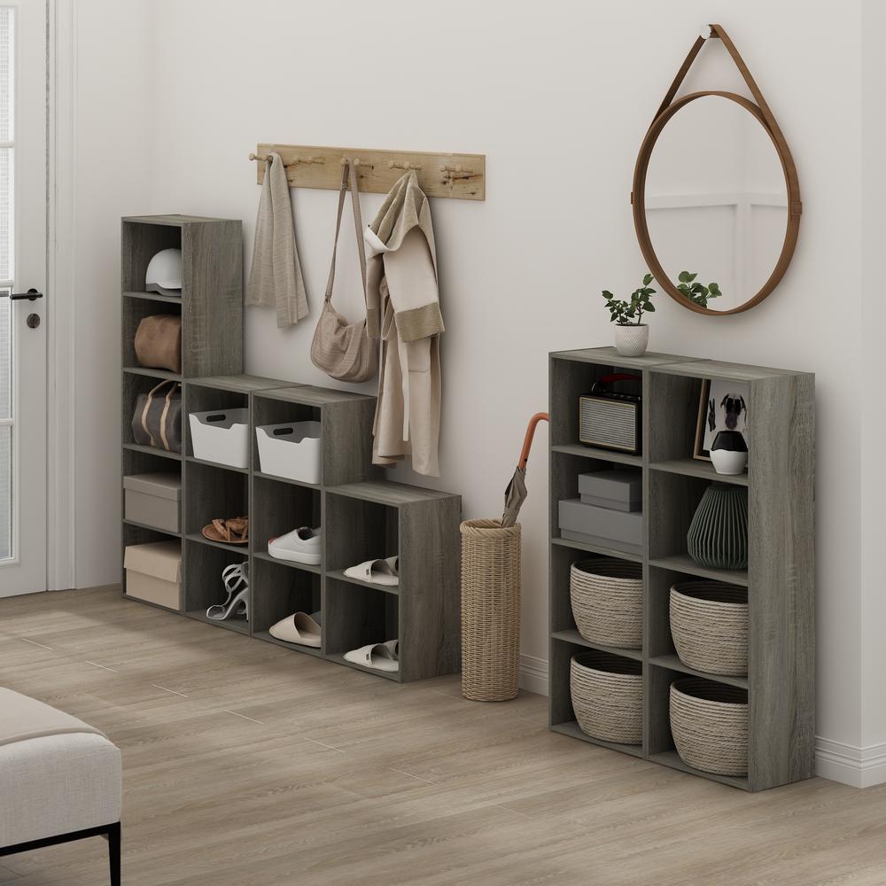 Furinno Luder 4-Tier Open Shelf Bookcase, French Oak. Picture 6
