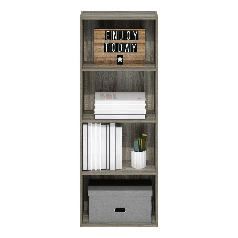 Furinno Luder 4-Tier Open Shelf Bookcase, French Oak. Picture 5