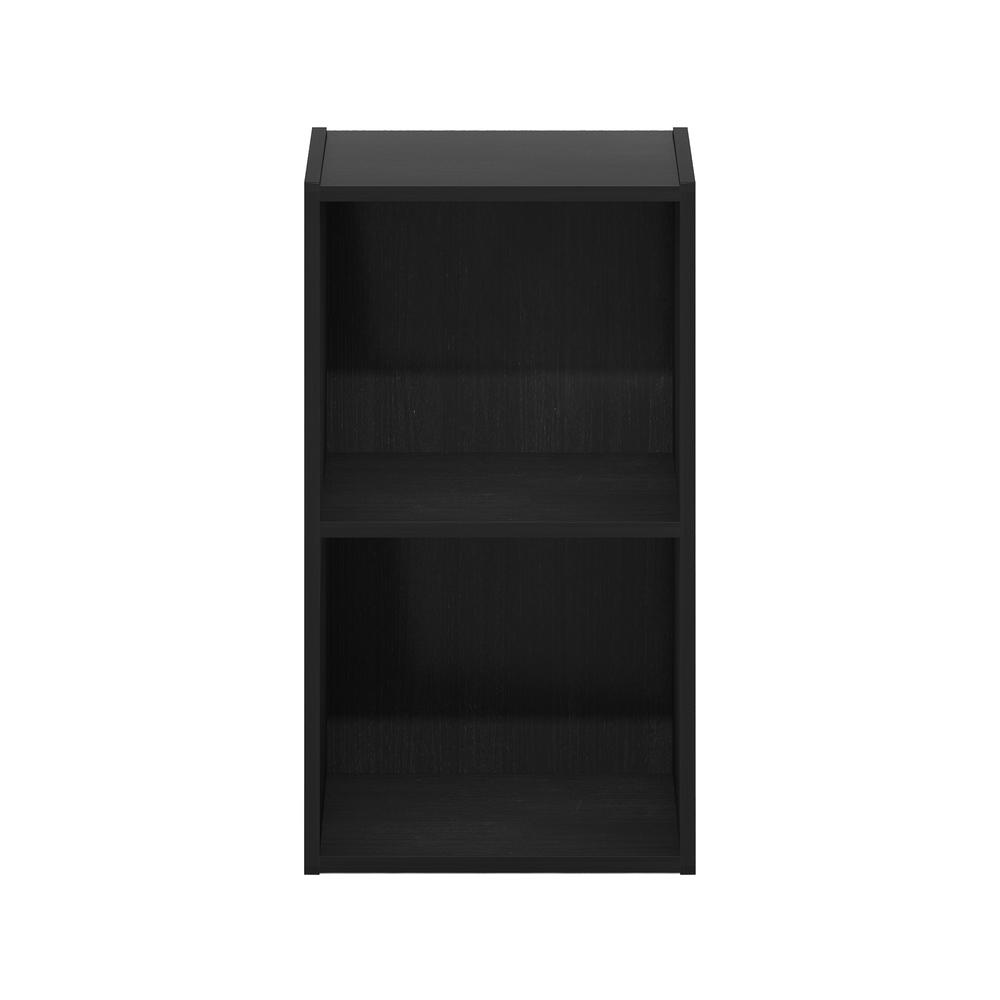 Furinno Pasir 2-Tier Open Shelf Bookcase, Blackwood. Picture 3