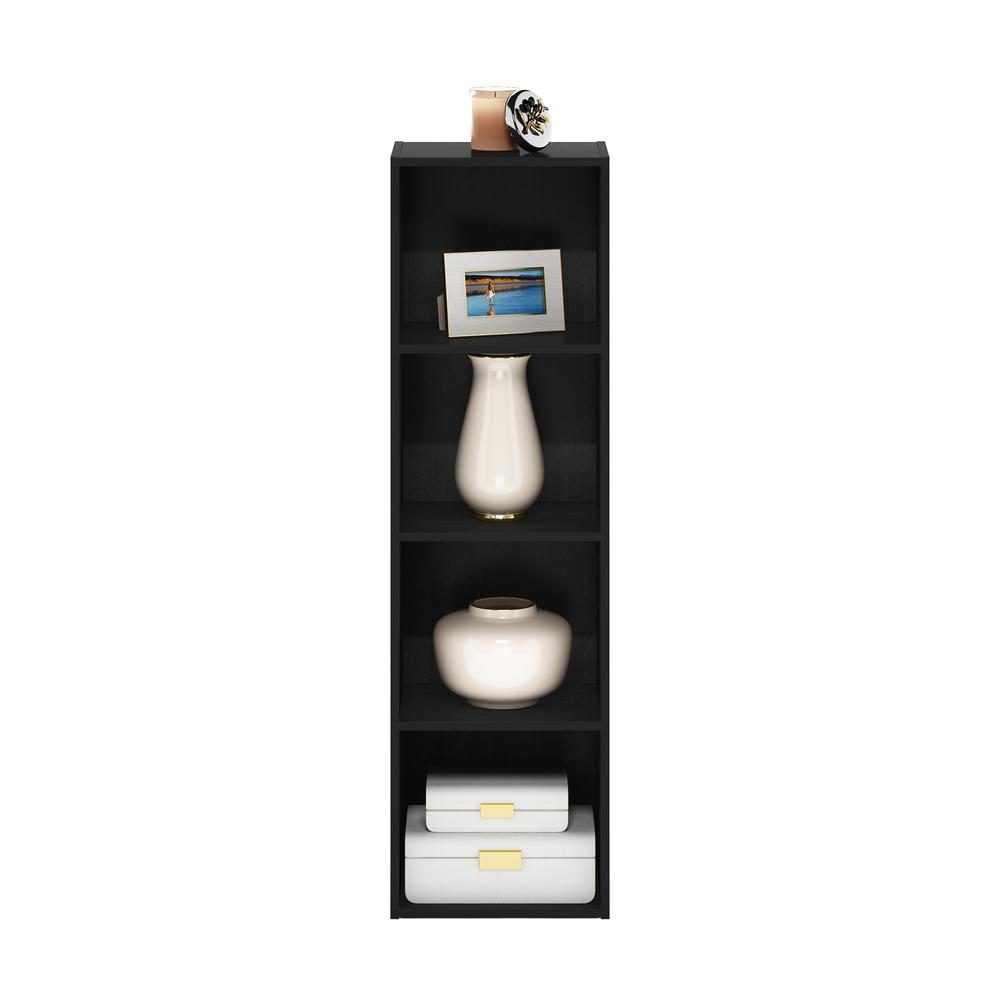 Furinno Pasir 4-Tier Open Shelf Bookcase, Blackwood. Picture 5