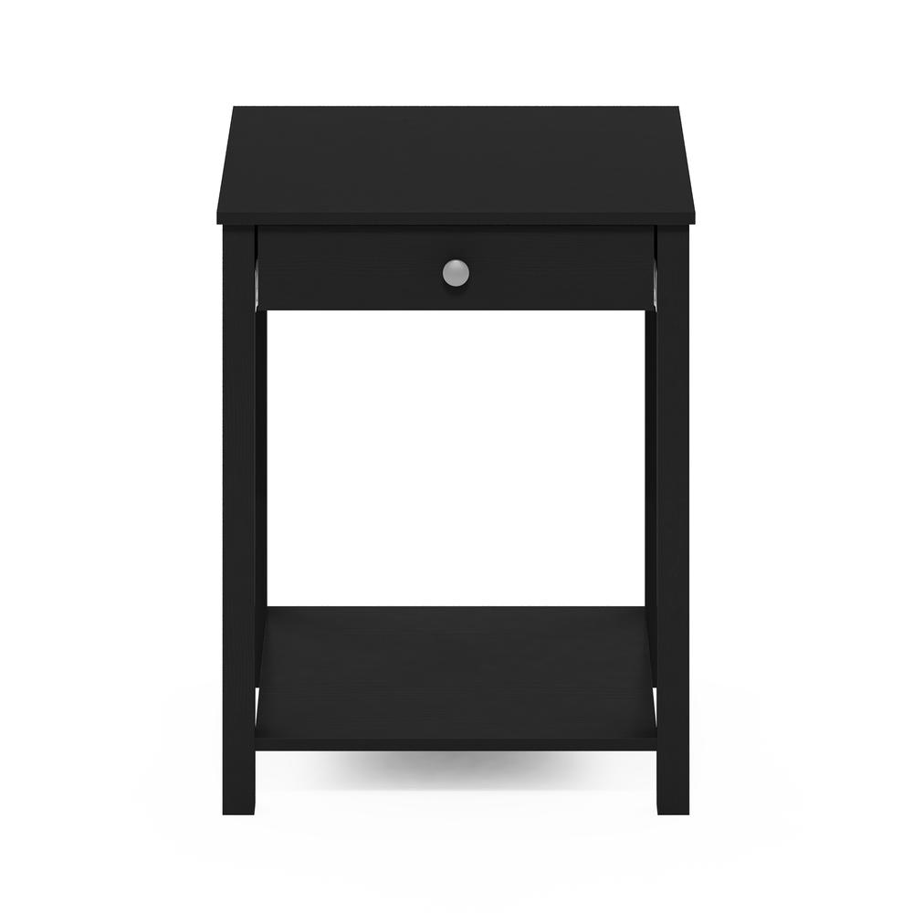 Furinno Classic Side Table with Drawer, Americano. Picture 3
