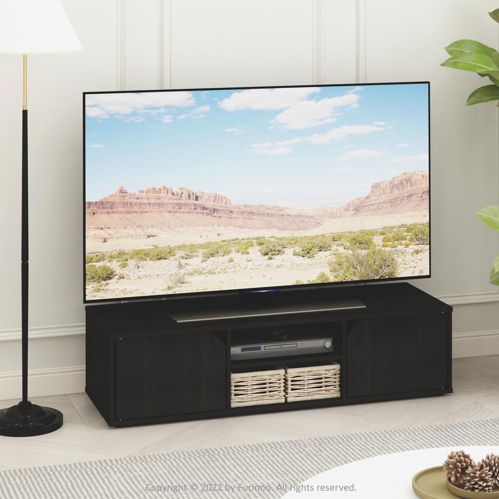 Furinno Classic TV Stand for TV up to 55 Inch, Espresso. Picture 7