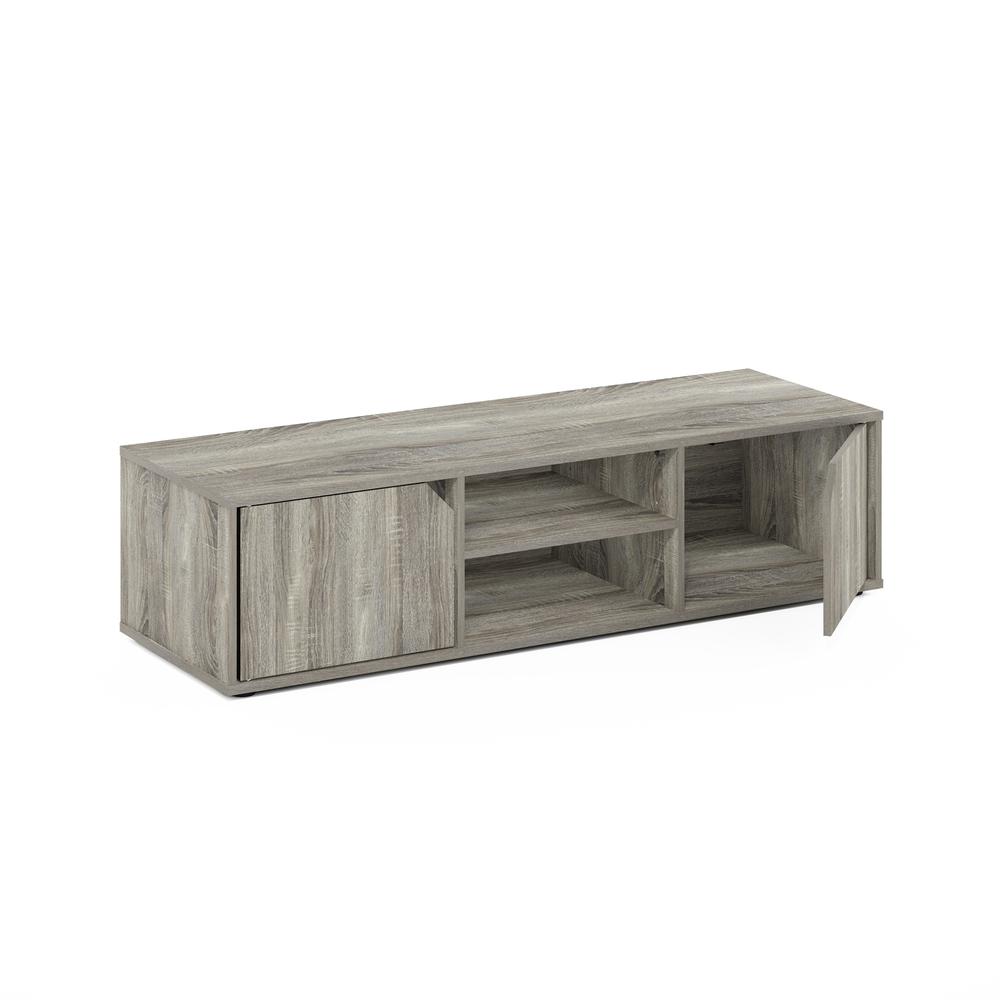 Furinno Classic TV Stand for TV up to 55 Inch, French Oak. Picture 4