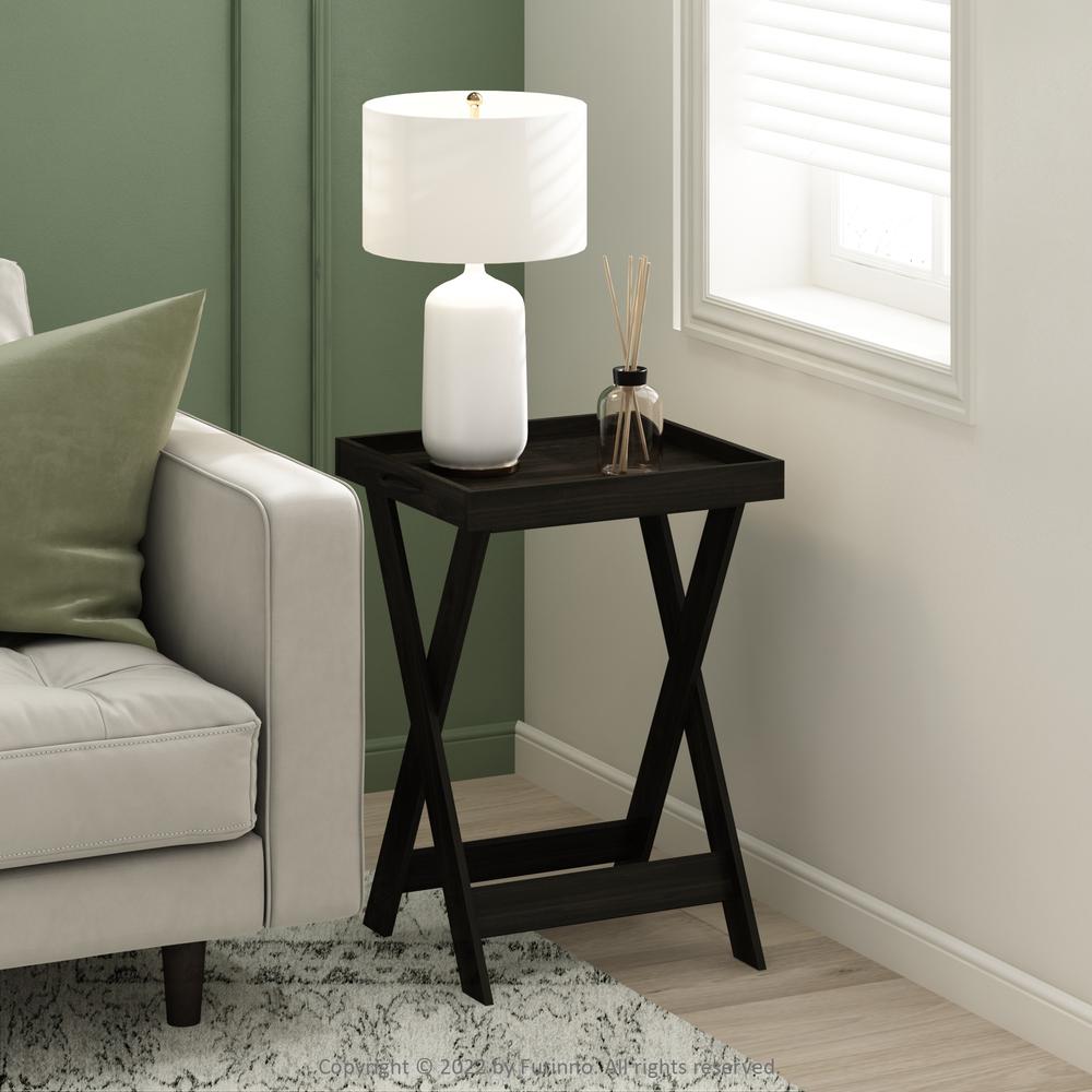 Classic Tray Table with Removable Tray, Espresso. Picture 6