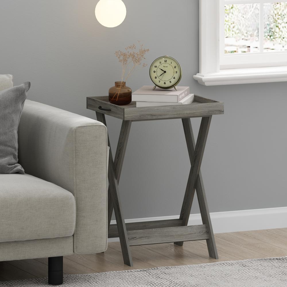 Classic Tray Table with Removable Tray, French Oak. Picture 6
