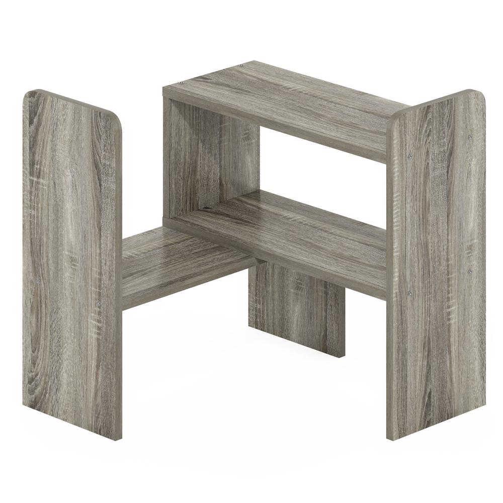 Furinno Classic Desk Top Organizer Bookshelf, French Oak. Picture 4