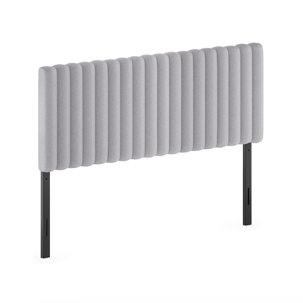 ROANNE Queen Headboard, Upholstered Tufted Headboard, for Bedroom, Light Grey. Picture 1