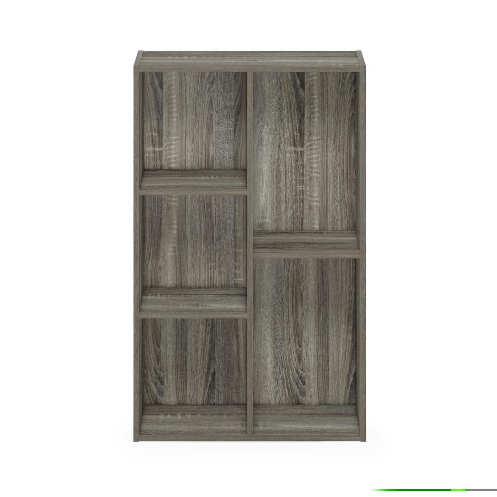 Furinno Luder 5-Cube No Tool Assembly Open Shelf, French Oak. Picture 3