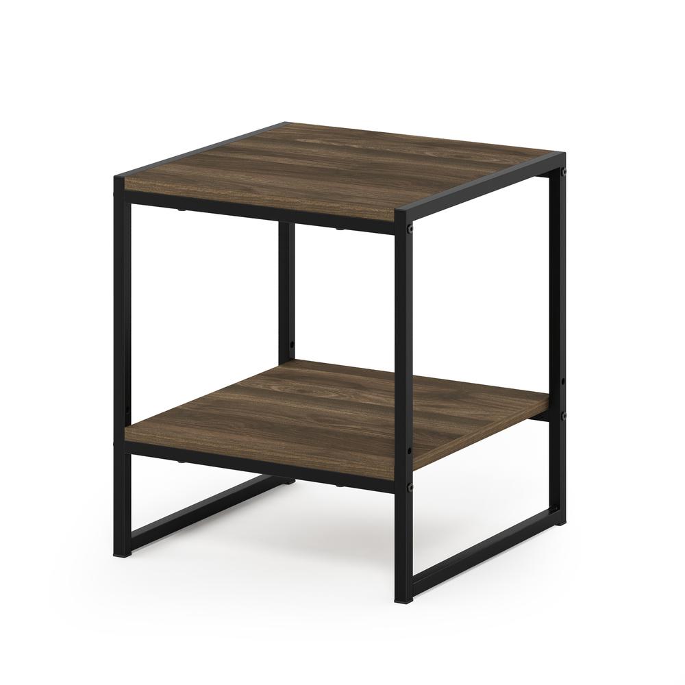 Furinno Romain 2-Tier Tall End Table, French Oak. Picture 1