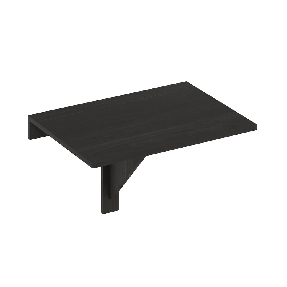 Hermite Wall Mounting Folding Table, Espresso. Picture 1